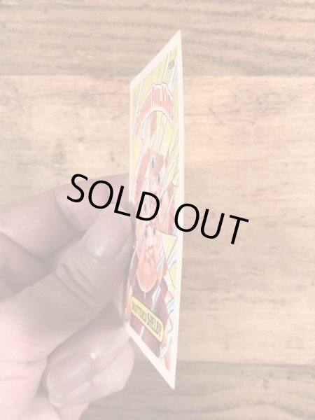 トップス社製のガーベッジペイルキッズの80年代ビンテージステッカーカード