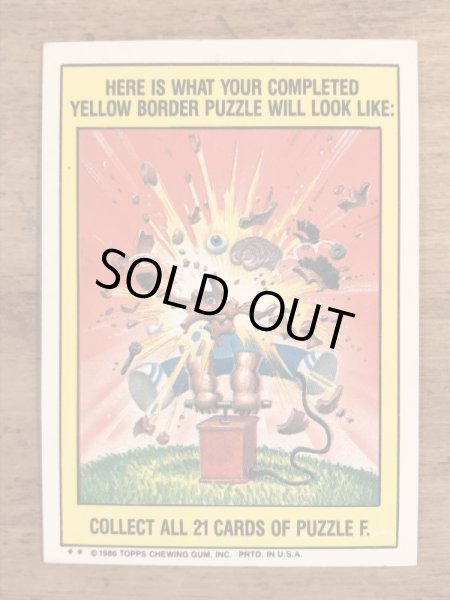 Topps社製のガーベッジペイルキッズの80’sヴィンテージカードシール