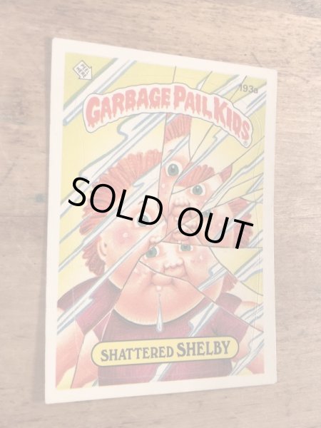 トップス社製のガーベッジペイルキッズの80年代ビンテージステッカーカード