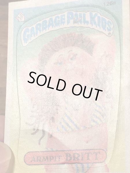 Topps社製のガーベッジペイルキッズの80’sヴィンテージカードシール