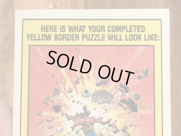 トップス社製のガーベッジペイルキッズの80年代ビンテージステッカーカード