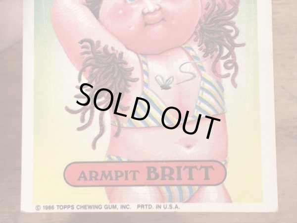 Topps社製のガーベッジペイルキッズの80’sヴィンテージカードシール