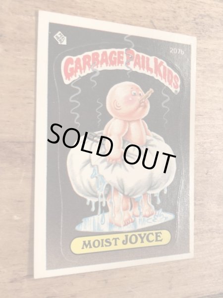 トップス社製のガーベッジペイルキッズの80年代ビンテージステッカーカード