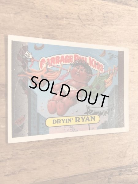 トップス社製のガーベッジペイルキッズの80年代ビンテージステッカーカード