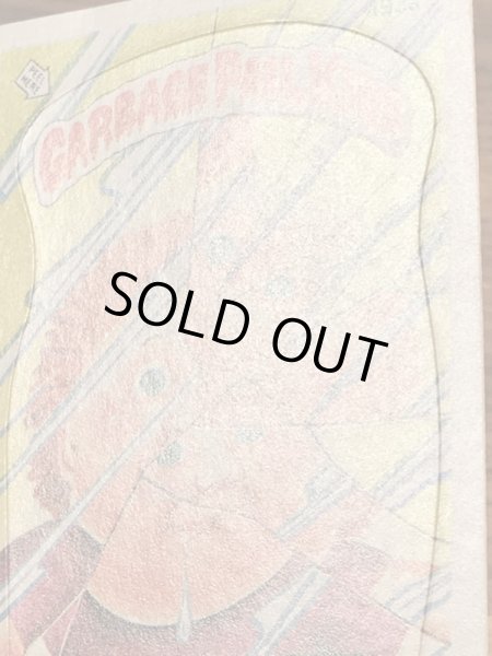 トップス社製のガーベッジペイルキッズの80年代ビンテージステッカーカード