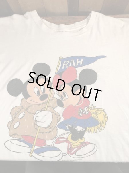 ディズニーのミッキーとミニーマウスの80年代ビンテージTシャツ