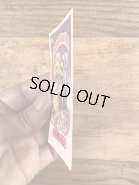 トップス社製のガーベッジペイルキッズの80年代ビンテージステッカーカード