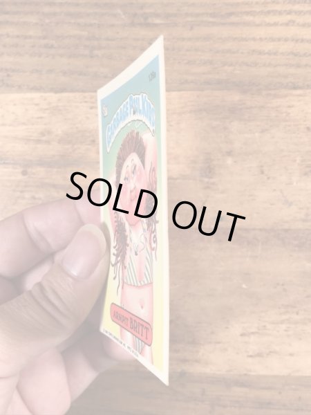 トップス社製のガーベッジペイルキッズの80年代ビンテージステッカーカード