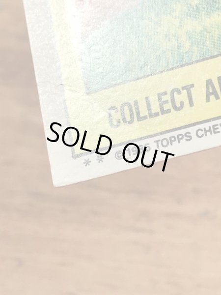 トップス社製のガーベッジペイルキッズの80年代ビンテージステッカーカード