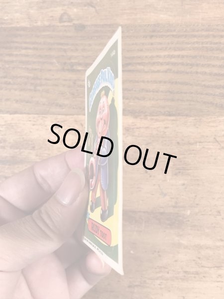 トップス社製のガーベッジペイルキッズの80年代ビンテージステッカーカード