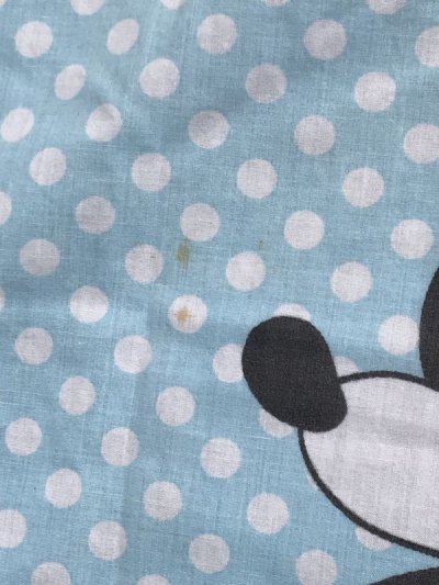 画像1: Disney Character “Polka Dot” Box Sheet　ディズニー　ビンテージ　ボックスシーツ　ドット　70年代