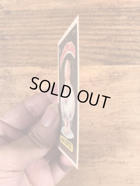 トップス社製のガーベッジペイルキッズの80年代ビンテージステッカーカード