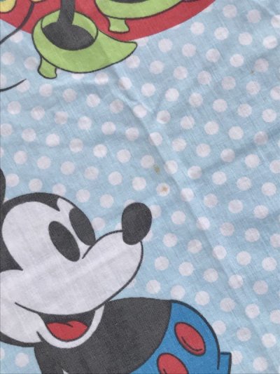 画像2: Disney Character “Polka Dot” Box Sheet　ディズニー　ビンテージ　ボックスシーツ　ドット　70年代