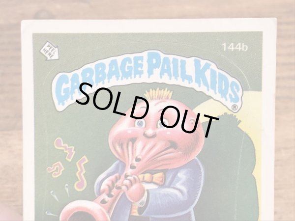 トップス社製のガーベッジペイルキッズの80年代ビンテージステッカーカード