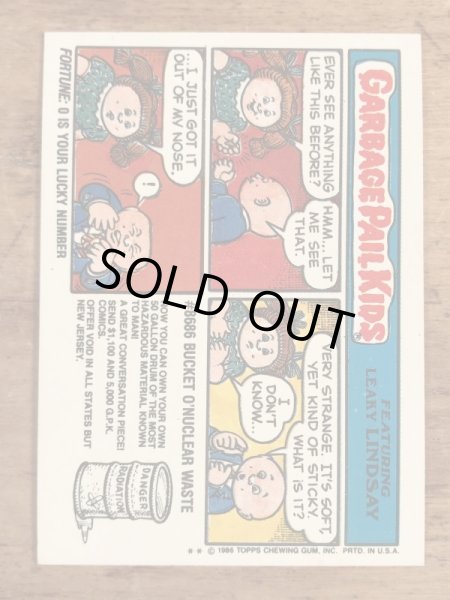 Topps社製のガーベッジペイルキッズの80’sヴィンテージカードシール
