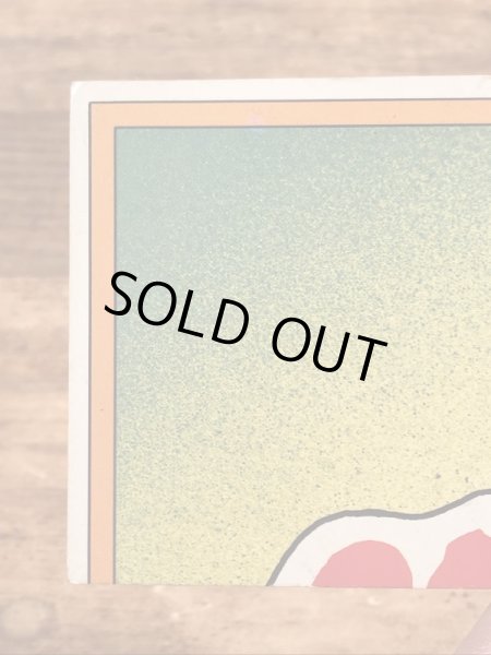 トップス社製のガーベッジペイルキッズの80年代ビンテージステッカーカード