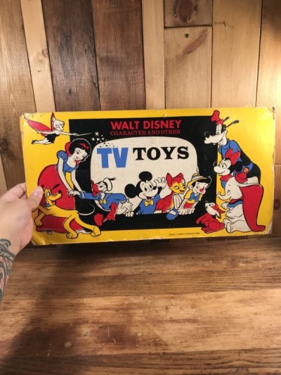 画像3: Walt Disney Character And Other TV Toys Board Sign　ディズニー　ビンテージ　看板　サインボード　50〜60年代