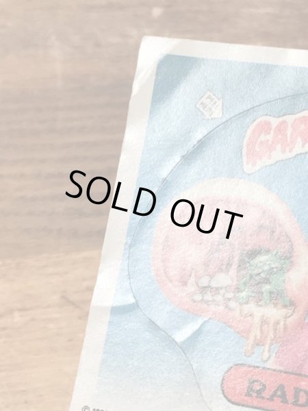 トップス社製のガーベッジペイルキッズの80年代ビンテージステッカーカード