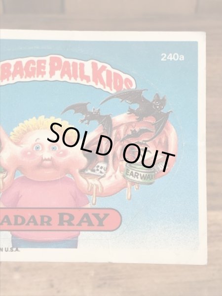 Topps社製のガーベッジペイルキッズの80’sヴィンテージカードシール