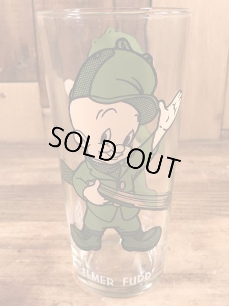 ルーニーテューンズのエルマーフッドの70年代ビンテージガラスコップ