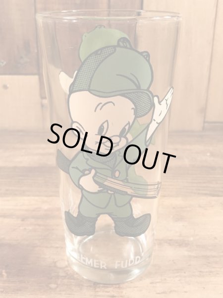 ルーニーテューンズのエルマーフッドの70年代ビンテージガラスコップ