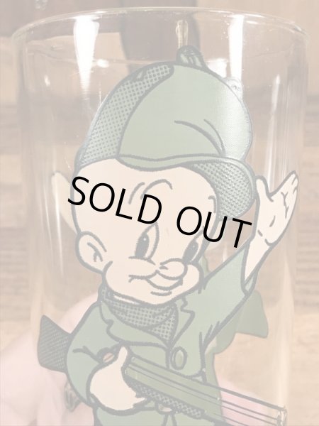 ルーニーテューンズのエルマーフッドの70年代ビンテージガラスコップ