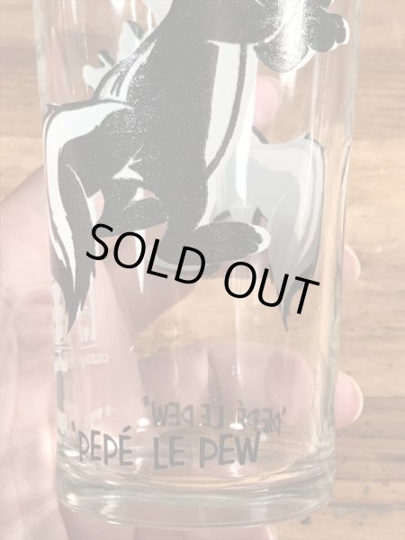 ペプシコーラのノベルティのペペルピューの70’sヴィンテージグラス