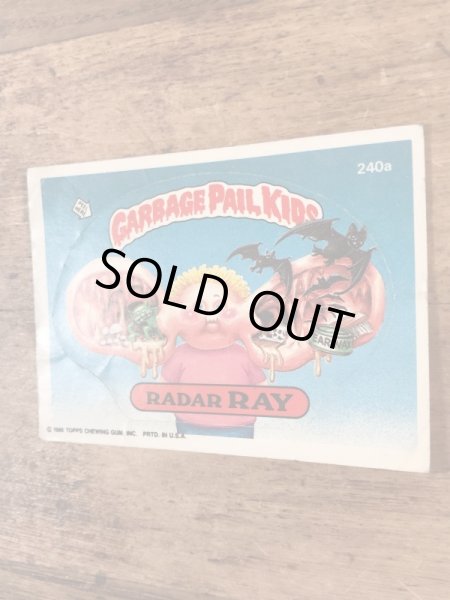 Topps社製のガーベッジペイルキッズの80’sヴィンテージカードシール