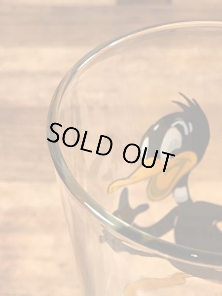 ルーニーテューンズのダフィーダックの70年代ビンテージガラスコップ