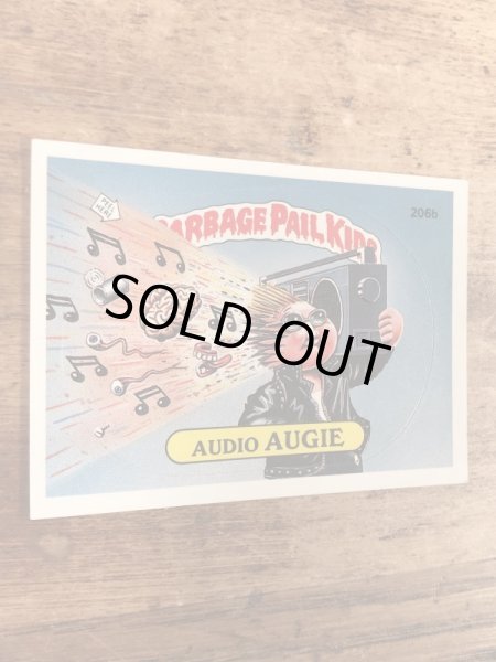 トップス社製のガーベッジペイルキッズの80年代ビンテージステッカーカード