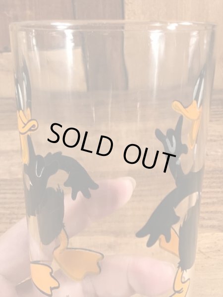 ルーニーテューンズのダフィーダックの70年代ビンテージガラスコップ