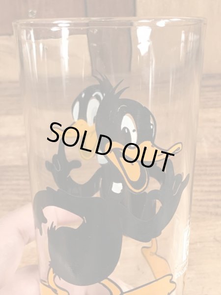 ルーニーテューンズのダフィーダックの70年代ビンテージガラスコップ