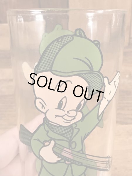 ルーニーテューンズのエルマーフッドの70年代ビンテージガラスコップ