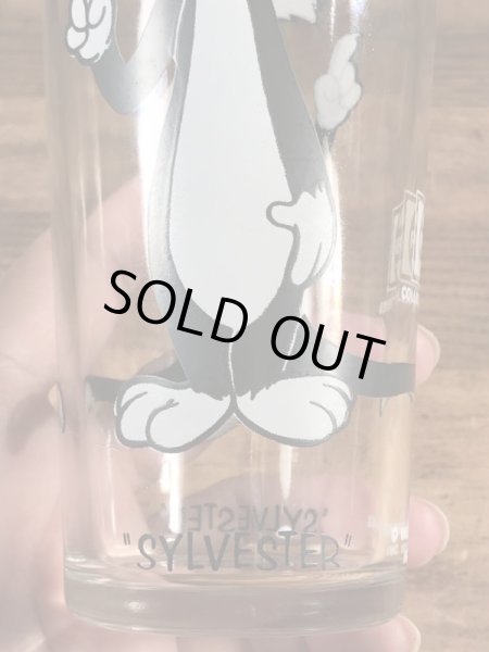 ワーナーブラザーズのシルベスターキャットの70’sヴィンテージグラス