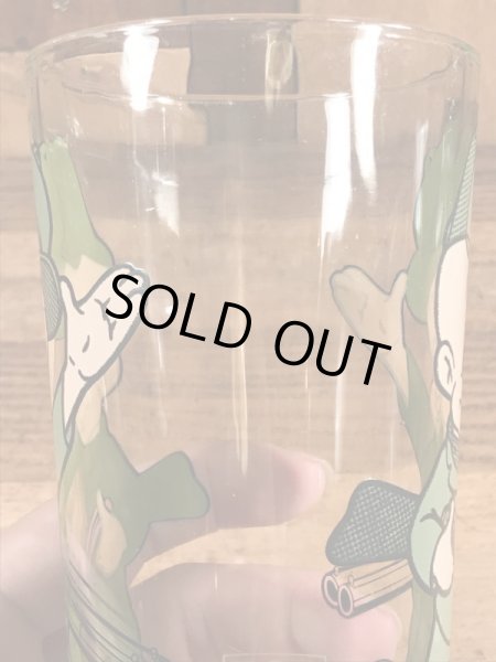 ルーニーテューンズのエルマーフッドの70年代ビンテージガラスコップ