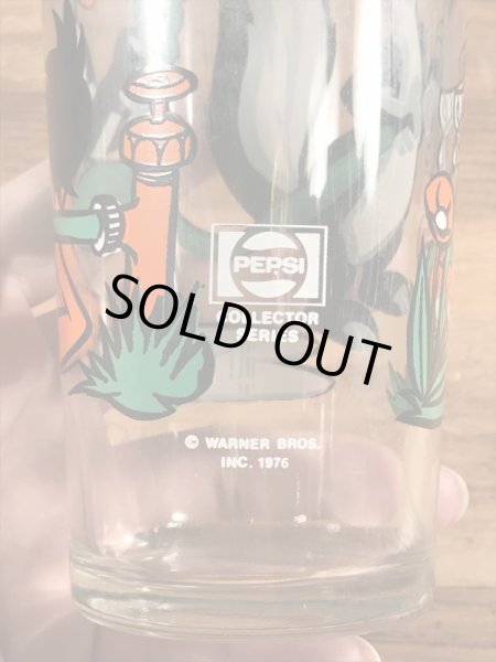 ペプシコーラのノベルティのペペルピューとダフィーダックの70’sヴィンテージグラス