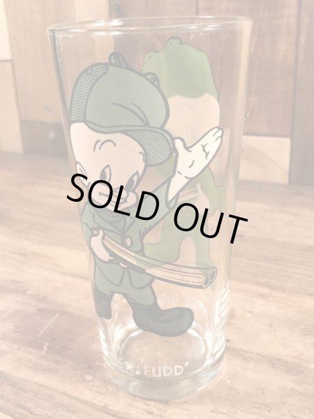 ペプシコーラのノベルティのエルマーフッドの70’sヴィンテージグラス