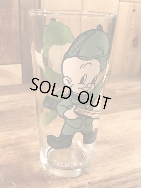 ルーニーテューンズのエルマーフッドの70年代ビンテージガラスコップ