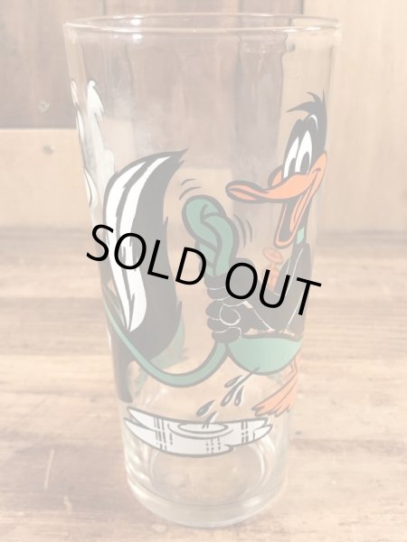 ペプシコーラのノベルティのペペルピューとダフィーダックの70’sヴィンテージグラス