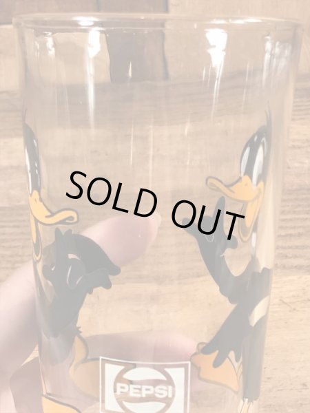 ルーニーテューンズのダフィーダックの70年代ビンテージガラスコップ