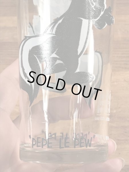 ペプシコーラのノベルティのペペルピューの70’sヴィンテージグラス