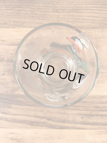 ルーニーテューンズのペペルピューとダフィーダックの70年代ビンテージガラスコップ