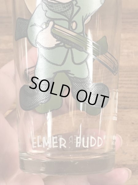 ペプシコーラのノベルティのエルマーフッドの70’sヴィンテージグラス