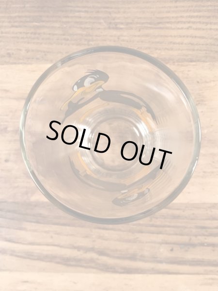 ルーニーテューンズのダフィーダックの70年代ビンテージガラスコップ