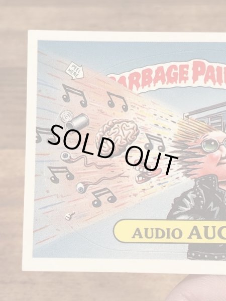 トップス社製のガーベッジペイルキッズの80年代ビンテージステッカーカード