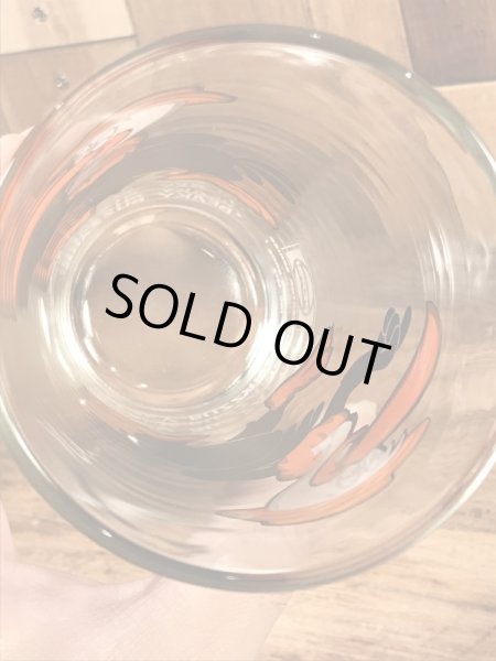 ルーニーテューンズのビーキーバカードの70年代ビンテージガラスコップ