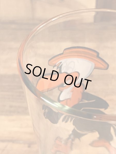 ルーニーテューンズのビーキーバカードの70年代ビンテージガラスコップ