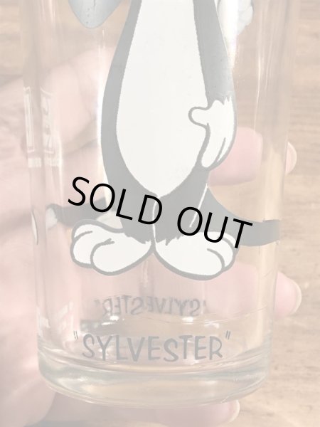 ワーナーブラザーズのシルベスターキャットの70’sヴィンテージグラス