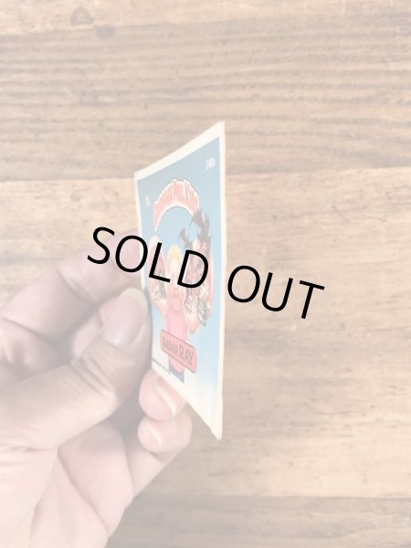 トップス社製のガーベッジペイルキッズの80年代ビンテージステッカーカード