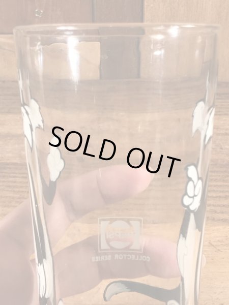 ルーニーテューンズのシルベスターキャットの70年代ビンテージガラスコップ